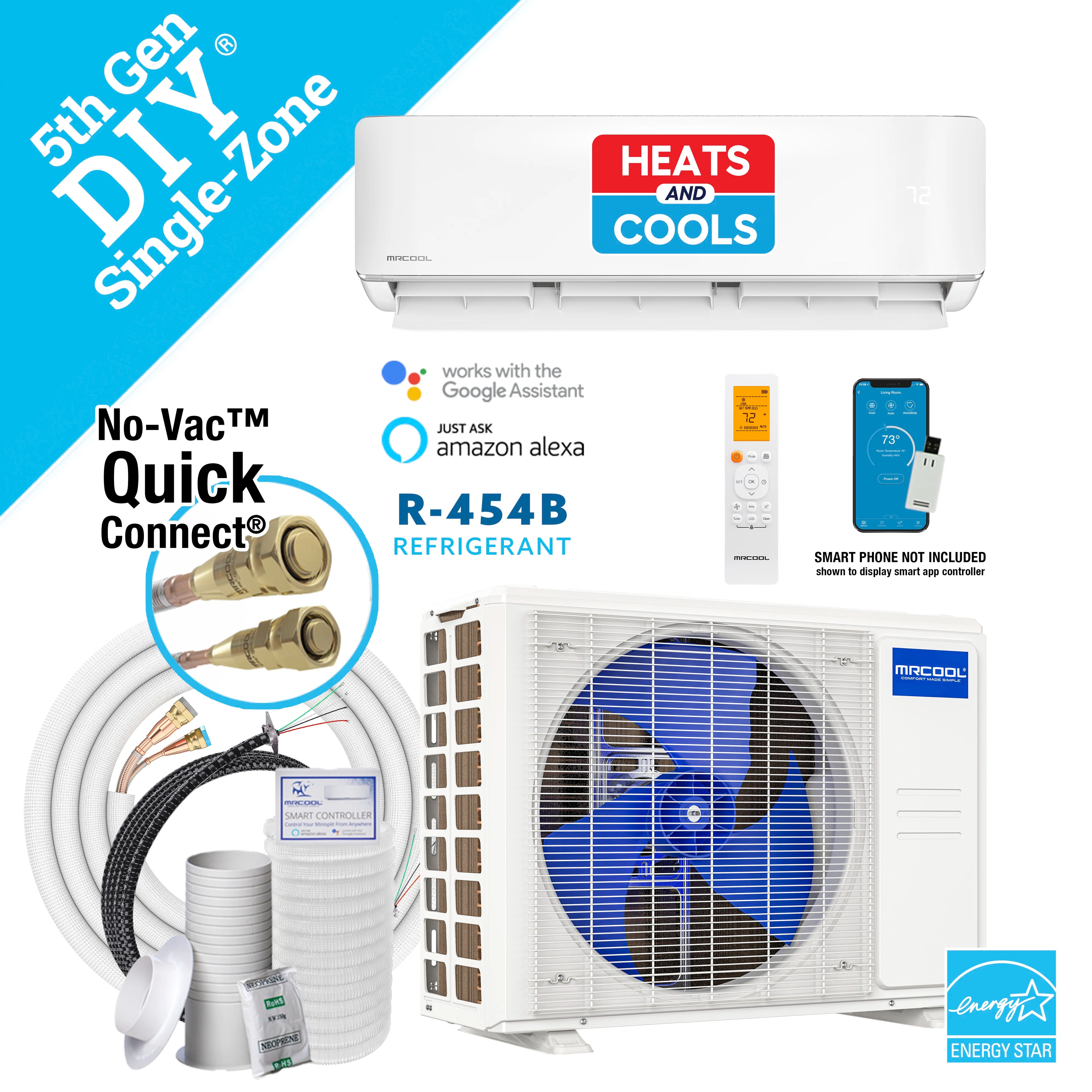 MRCOOL® 36k DIY 5th Generation Mini-split Air Handler & Condenser 230v