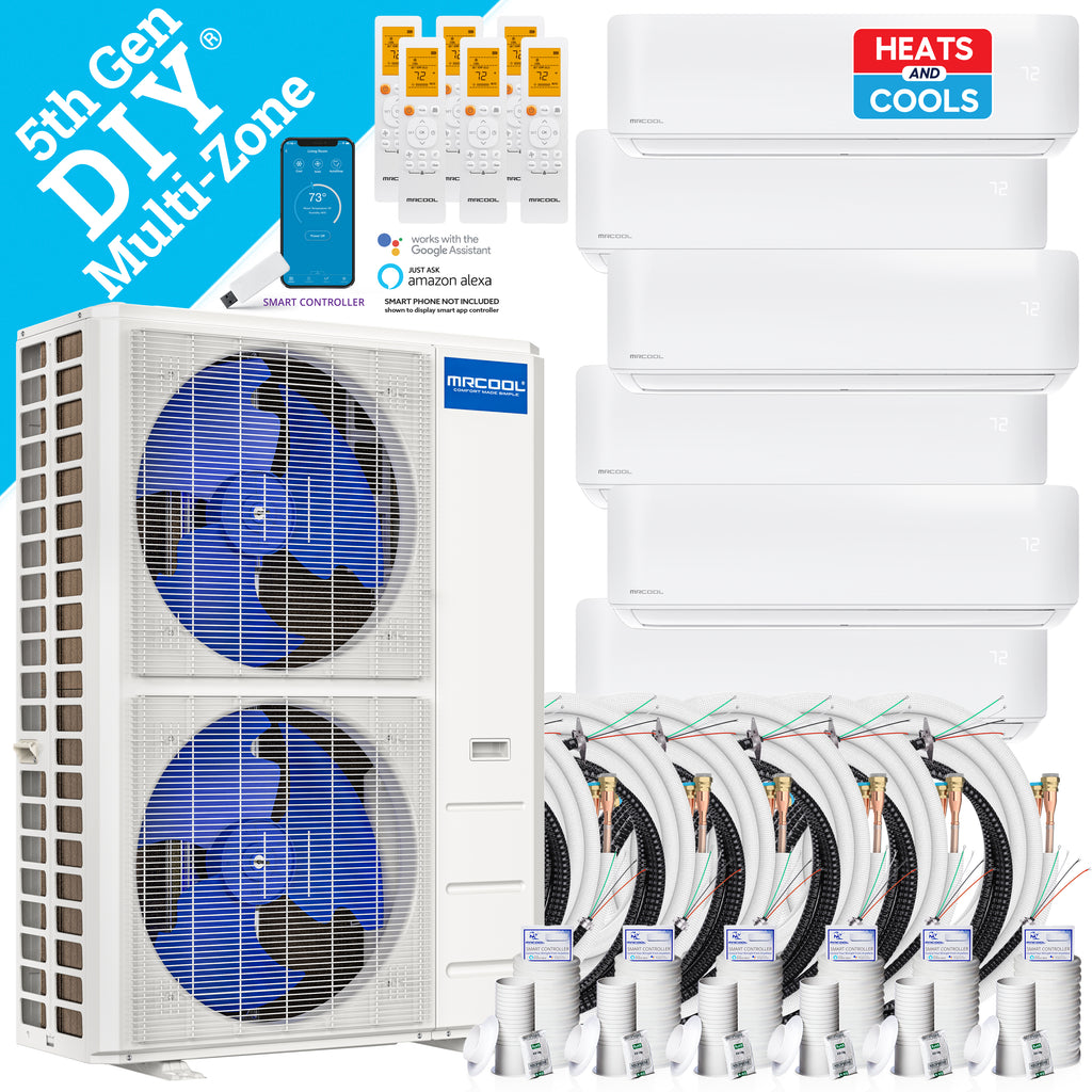 MRCOOL® 48k DIY 5th Generation 6 Zone Multi-Zone Mini-Split Condenser 230v